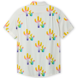 Nighthawk viscose button up shirt cactus print