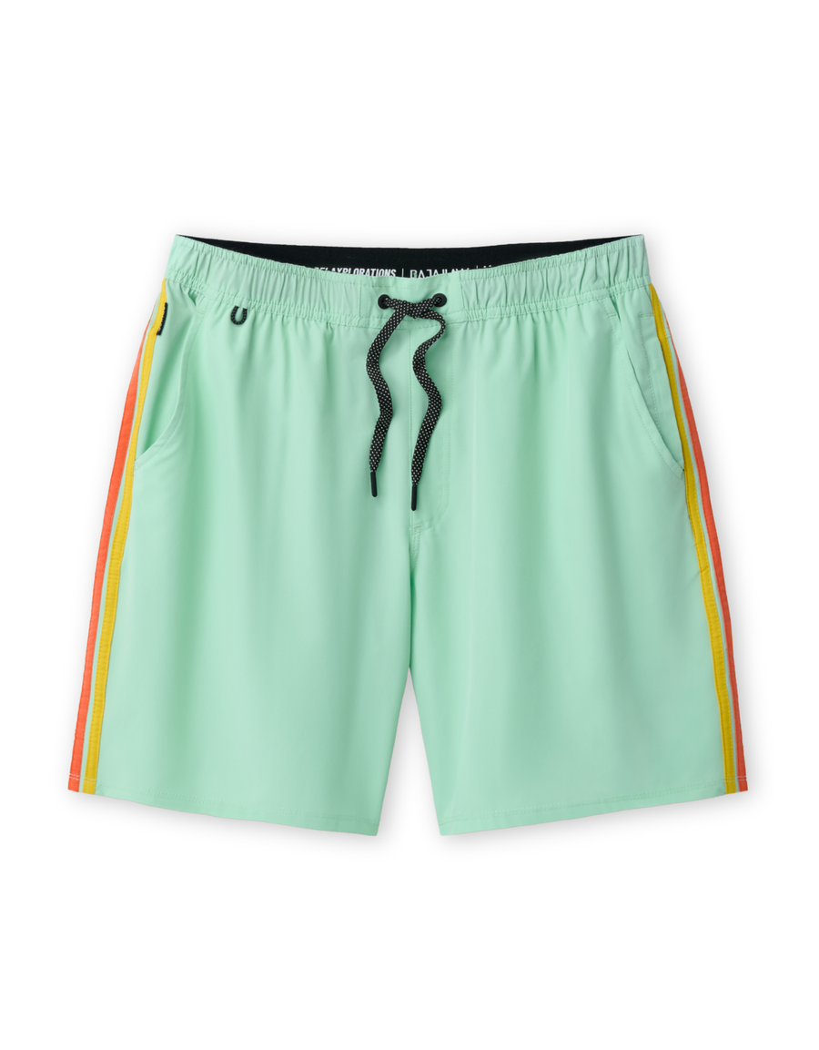 RELAXPLORATIONS - GO FAST ICE MINT ATHLEISURE SHORTS