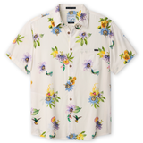 Men’s floral button-up shirt front view