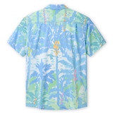 Back view of ultralight pastel print shirt – perfect for travel and beach days

