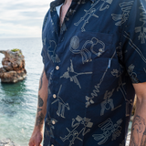 NAZCA LINES DARK CHOCOLATE - 7-SEAS™ BUTTON UP
