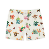 LAND BEFORE FLORAL - CREAM STRETCH SWIMSUIT