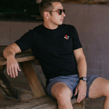 RETRO LEAGUE - SLUB PIMA POCKET TEE