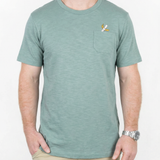 LA BANANA EMBROIDERED - PIMA SLUB POCKET TEE