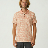 A SWARM OF ERRATIC ANIMALS - ORANGE CLAY SWINGERS PERFORMANCE POLO