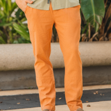 TOO BREEZYS LINEN PANTS - TERRACOTTA