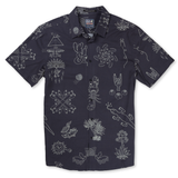 DESERT MARTIANS BLACK CHOCOLATE - MOJAVE PERFORATED BUTTON UP