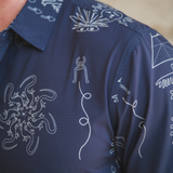 DESERT MARTIANS BLACK CHOCOLATE - MOJAVE PERFORATED BUTTON UP