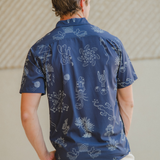 DESERT MARTIANS BLACK CHOCOLATE - MOJAVE PERFORATED BUTTON UP