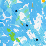 PASTEL PARADISE - REVERSE PRINT MOJAVE PERFORATED BUTTON UP