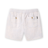 TOO EASYS ACID WASHED GRAY - STRETCH COTTON SHORTS