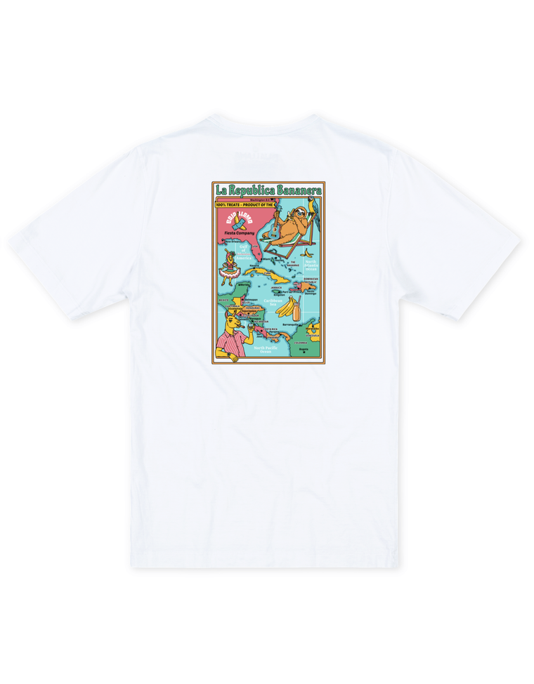 LA REPUBLICA BANANERA - WHITE  PRIMO GRAPHIC TEE