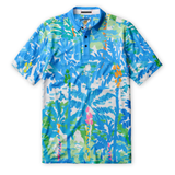 Pastel Paradise tropical golf shirt men