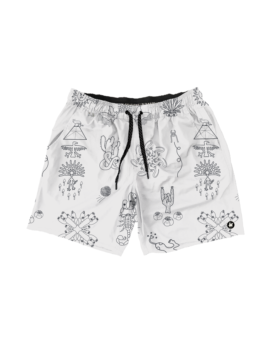 RELAXPLORATIONS - DESERT MARTIANS ATHLEISURE SHORTS