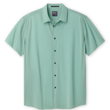 Sage Green Mojave Button-Up – solid green shirt for hot weather travel