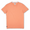Baja Llama Solid Burnt Salmon Slub Pima Tee – Burnt coral crewneck T-shirt made from ultra-premium Peruvian cotton with textured slub finish – Displayed flat with visible woven neck label and signature Sloth Llama patch near hem – Lightweight, breathable, and eco-friendly casual wear for men
