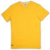 Solid mustard pima slub t-shirt