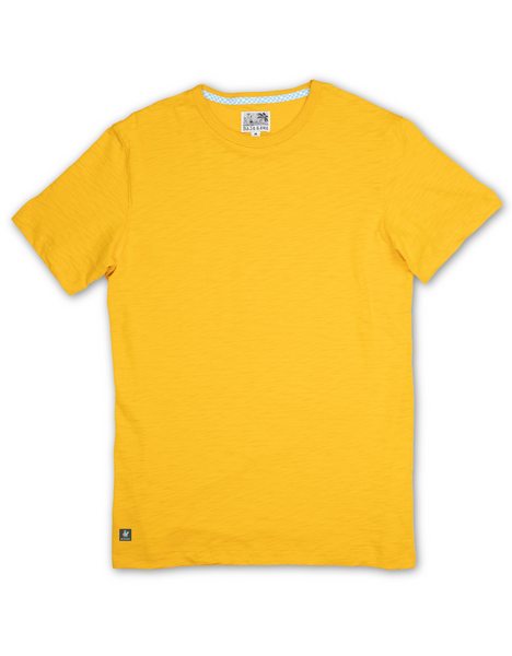 Solid Mustard Slub Pima Cotton T-Shirt – Bajallama