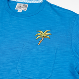 PALM TREE - SLUB PIMA POCKET TEE