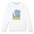 Baja Llama white long sleeve tee with bold wave graphic and yellow Baja Llama logo. Lightweight and perfect for laid-back surf vibes.