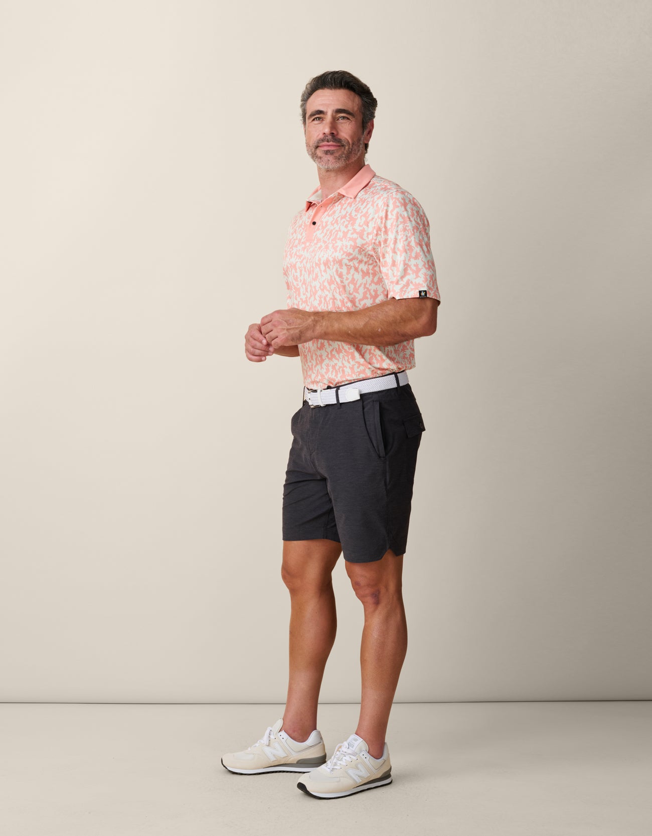 Modern tailored fit golf polo for summer
