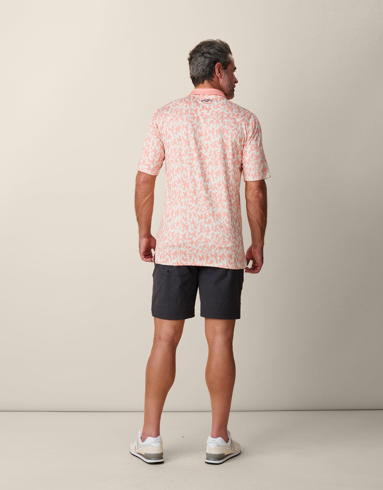 Four-way stretch athletic golf shirt for men
