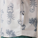 Premium desert print button up with hidden zip pocket