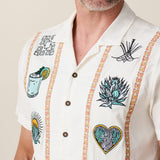 Baja Llama One Off Collection guayabera shirt with custom embroidery