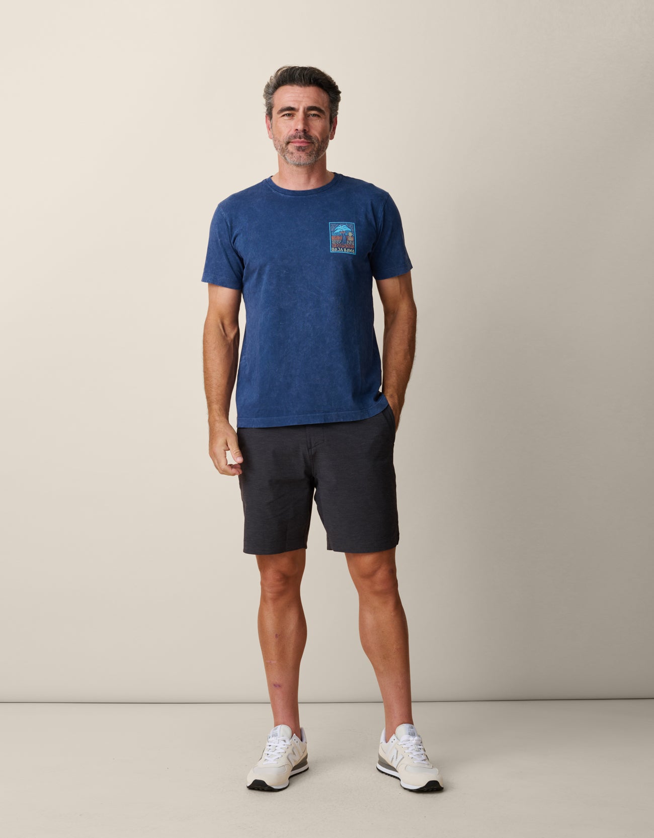 Men’s premium graphic tee neon palm design
