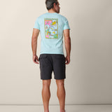 Baja Llama graphic tee icy mint
