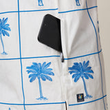 Hidden zip pocket Baja Llama La República de Piscinas embroidered button-up shirt
