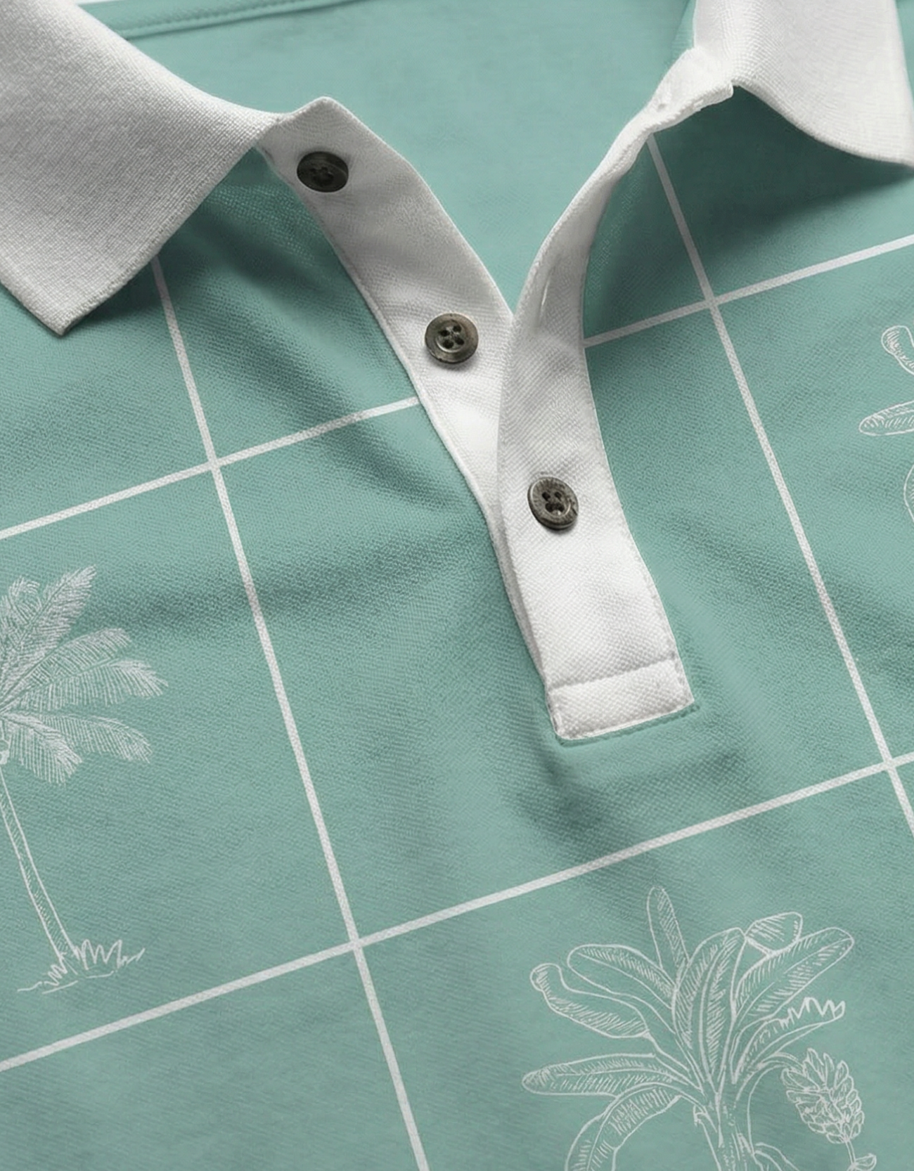 Breathable moisture-wicking men’s golf shirt modern fit