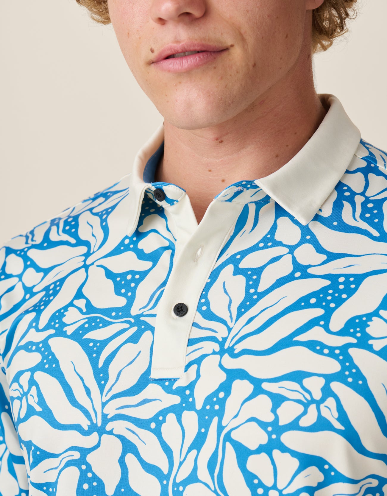 Four-way stretch athletic golf polo for men
