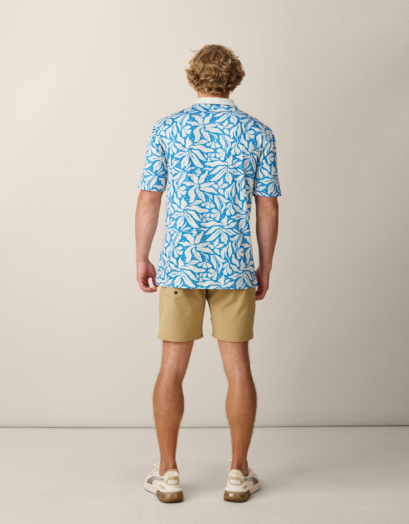 Bold tropical men’s golf apparel