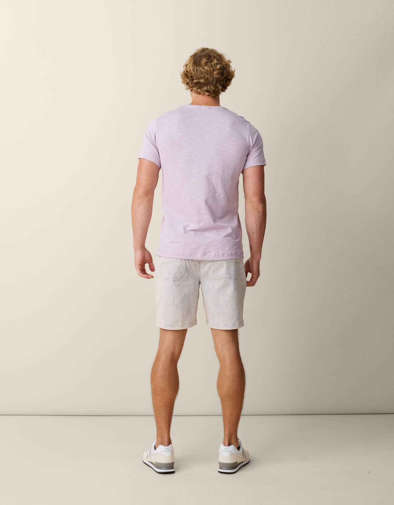 Back View Marrakesh Palms Tee – Purple Rain