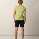 Never High Enough green graphic tee men