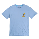 Primo graphic t-shirt Peruvian cotton blue

