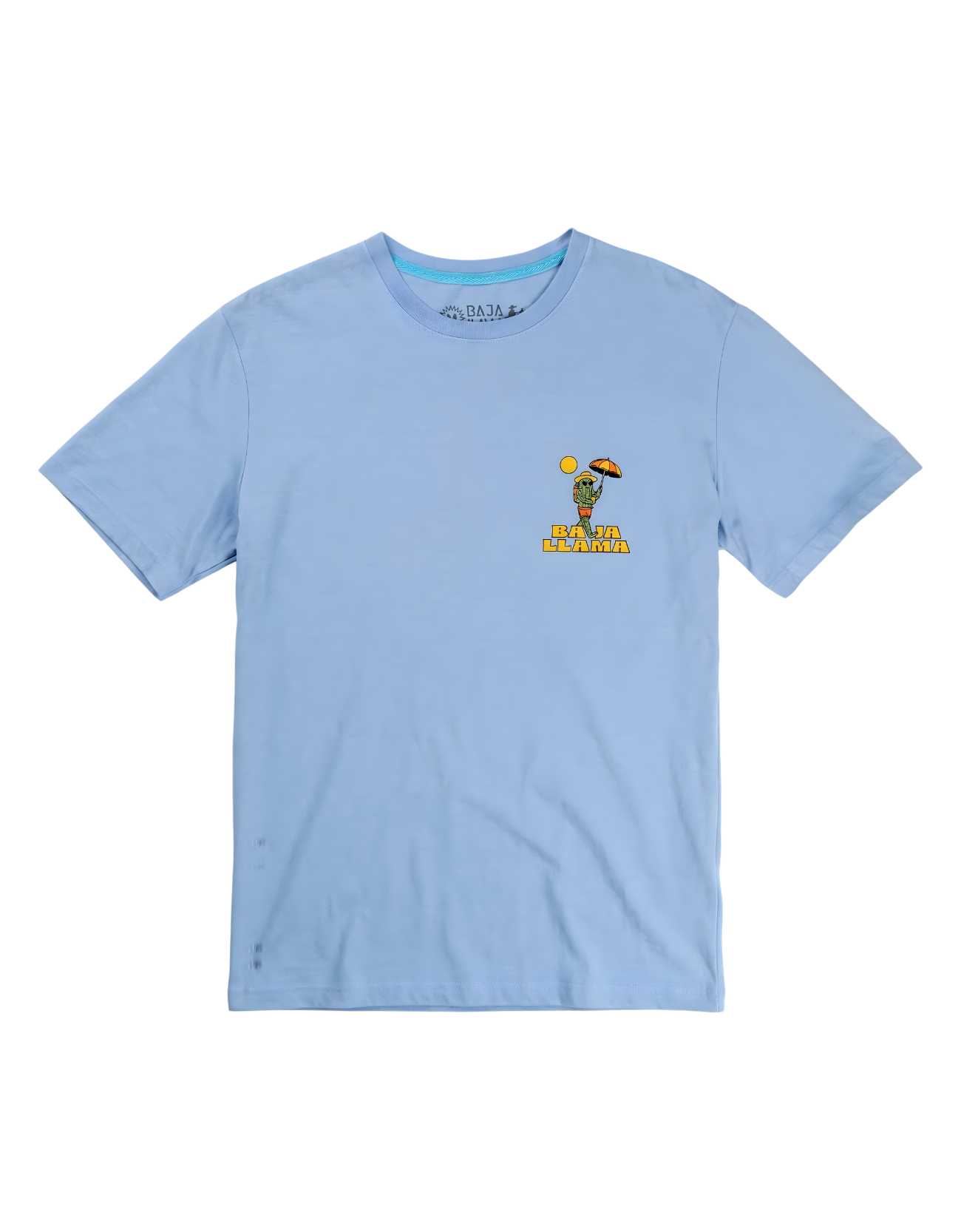 Primo graphic t-shirt Peruvian cotton blue
