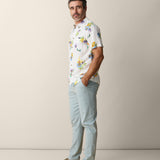 Nighthawk viscose button-up shirt floral print