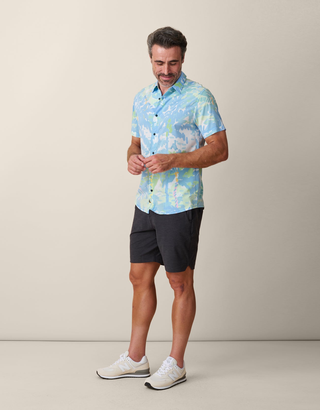 Ultralight perforated Mojave button-up for travel and heat
