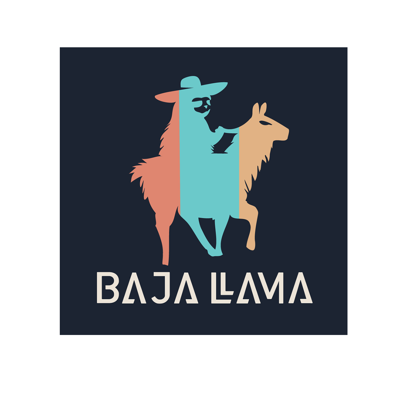 Tri Colored Sloth Llama Sticker