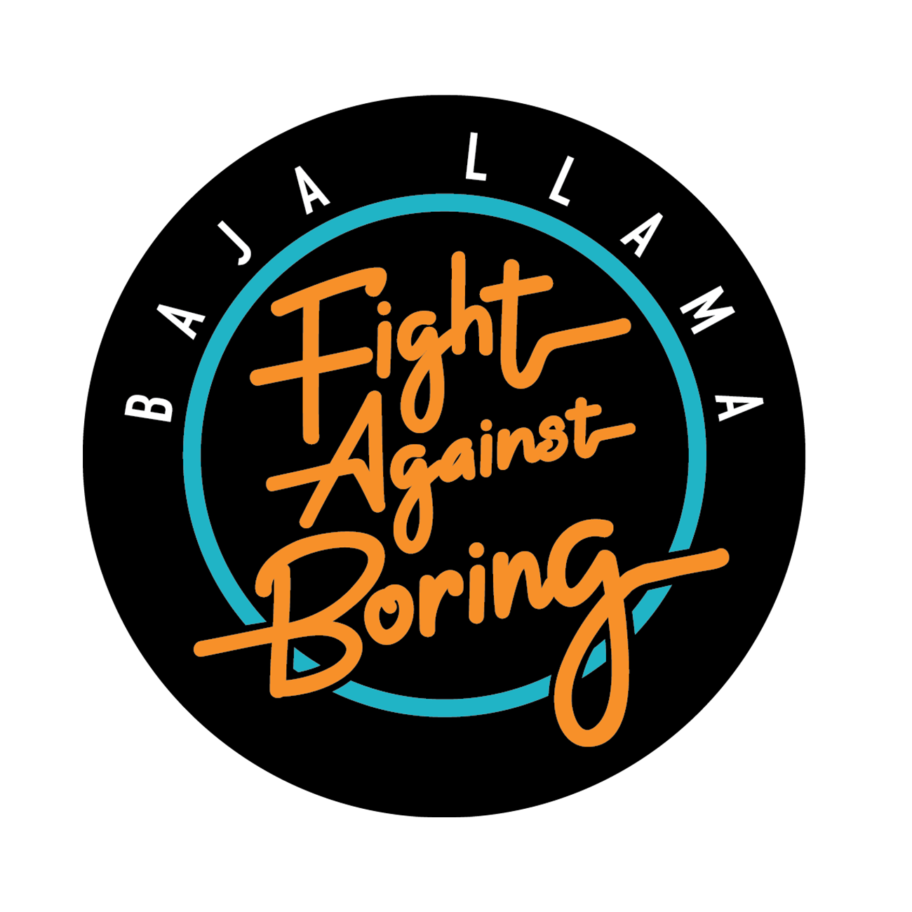 Fight Against Boring Logo Sticker