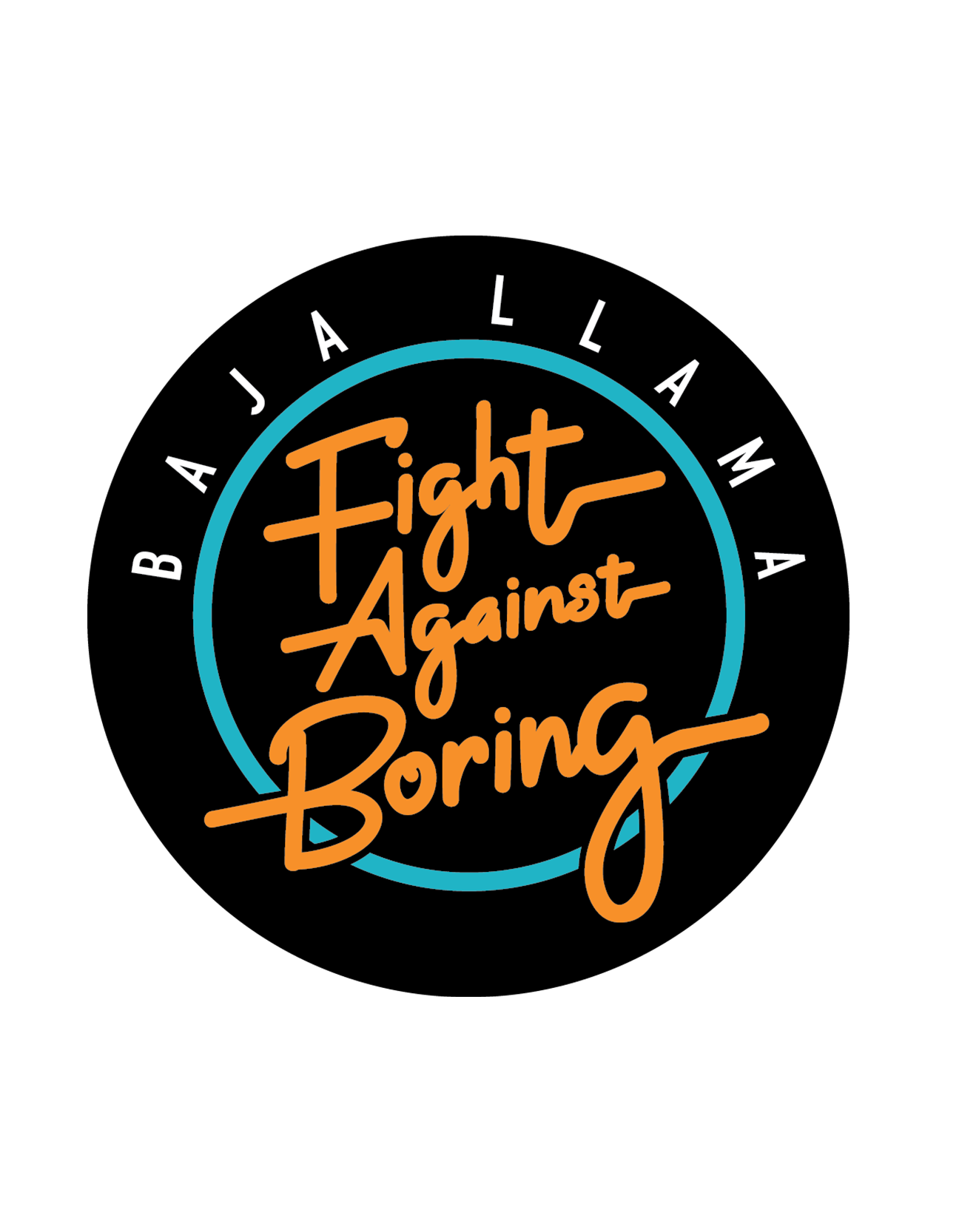 Fight Against Boring Logo Sticker