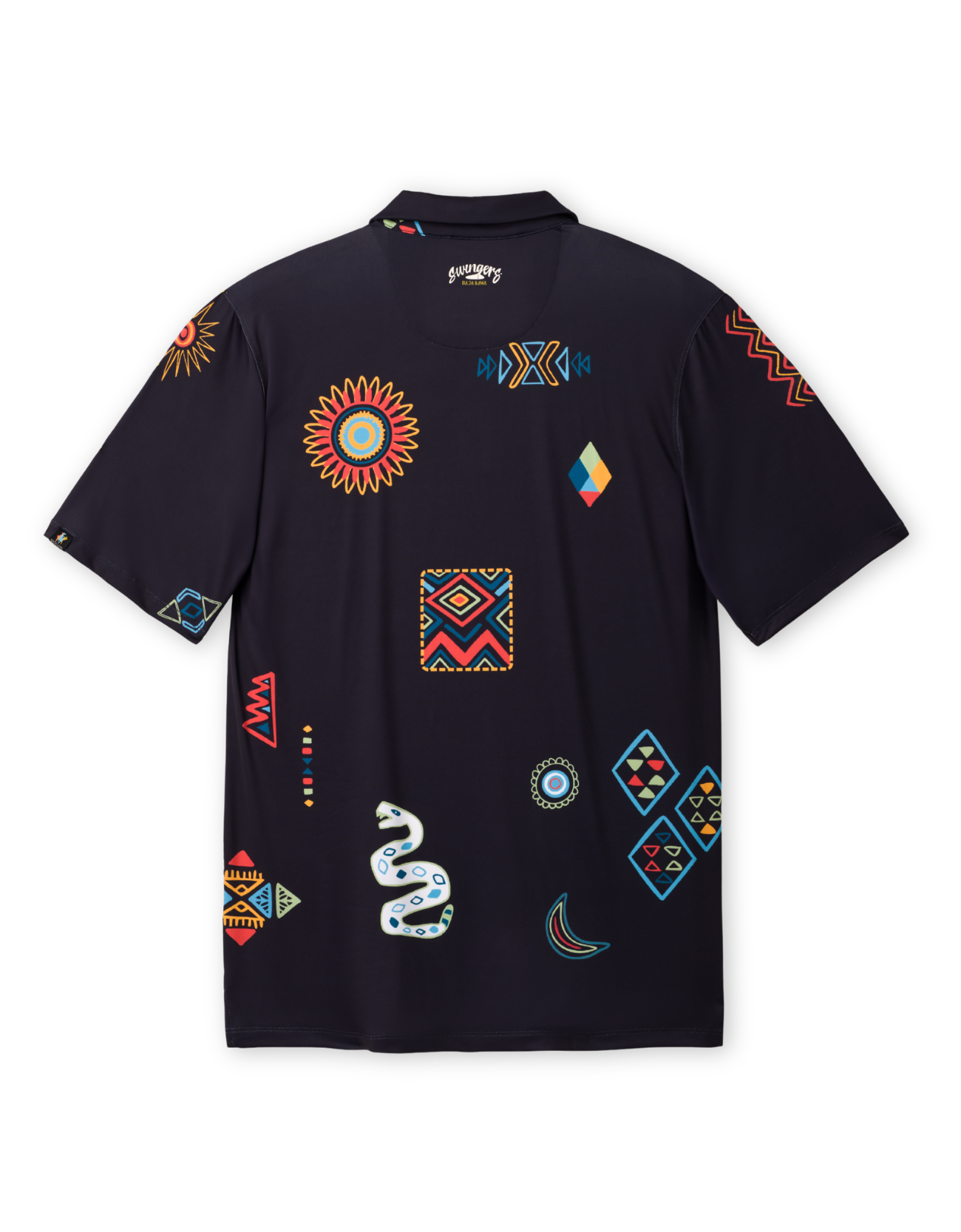 Stylish black golf polo for summer rounds