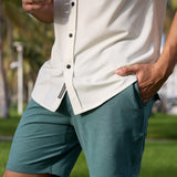 Close-up view of the Bee A Legend Dissident Western Front Snap Button Up by Baja Llama