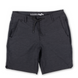 Baja Llama stretchy black hybrid shorts with drawstring waist, perfect for travel and everyday wear.