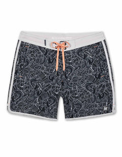 FAIR FIGHT BLACK - REMANSO 17" BOARDSHORTS