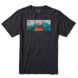 Baja Llama black mountain peruvian cotton graphic t-shirt