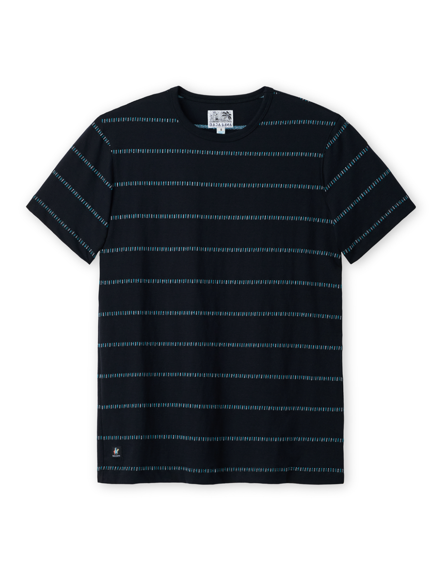 BLACK - ONASSIS JACQUARD TEE