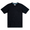 Baja Llama Solid Black Slub Pima Tee – Black crewneck T-shirt made from ultra-premium Peruvian cotton with textured slub finish – Displayed flat with woven neck label and signature Sloth Llama patch near hem – Lightweight, breathable, and eco-friendly casual wear for men